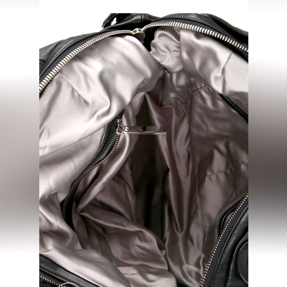 New Michael Kors black Zuma knotted leather handbag knotted - Picture 3 of 4